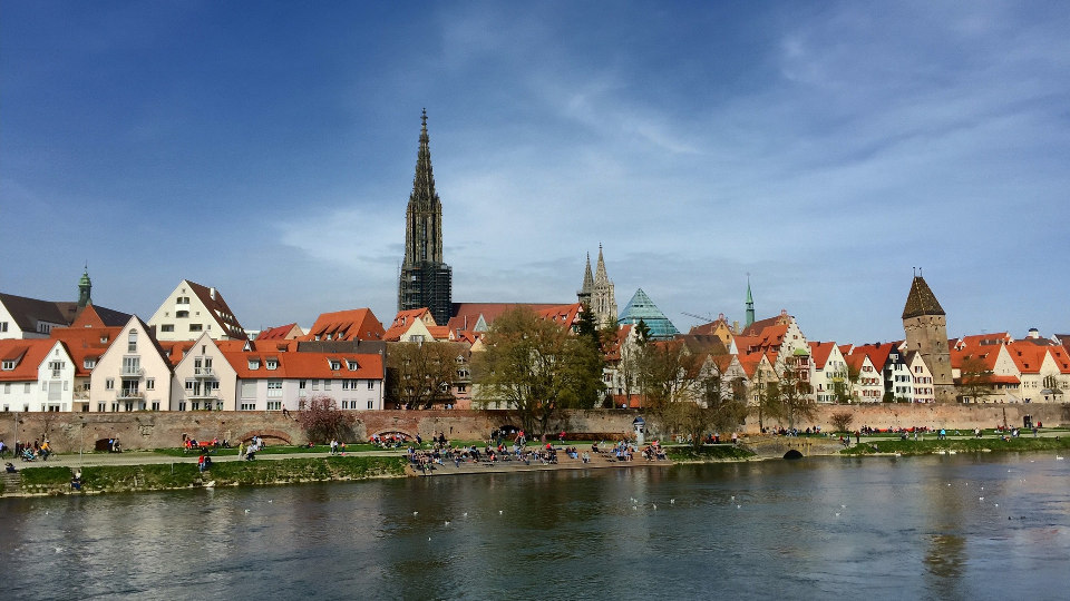 Medieval city skyline of Ulm